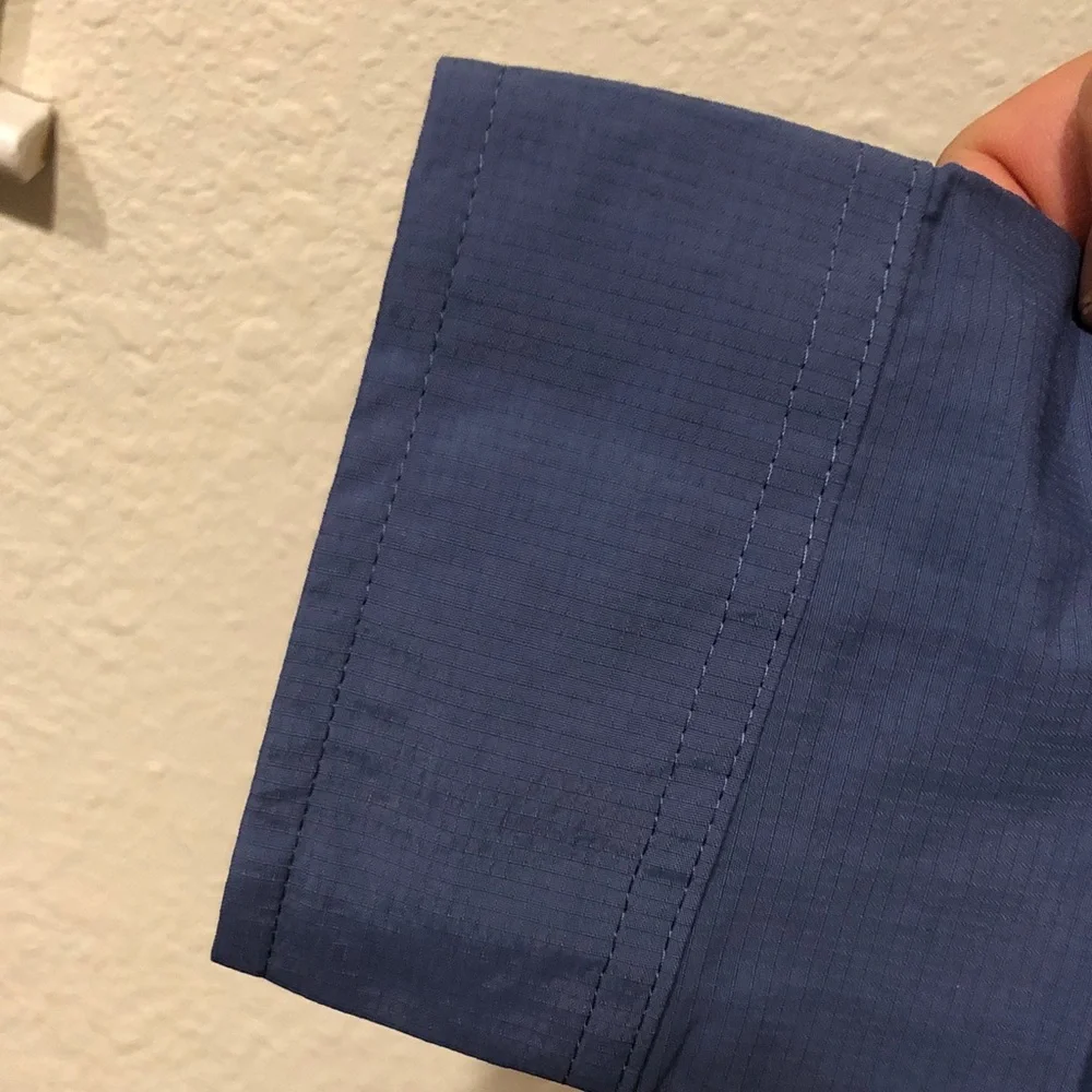 Eddie Bauer Mountain Ripstop Blue Button-Down Utility Shirt - Picture 4 of 16